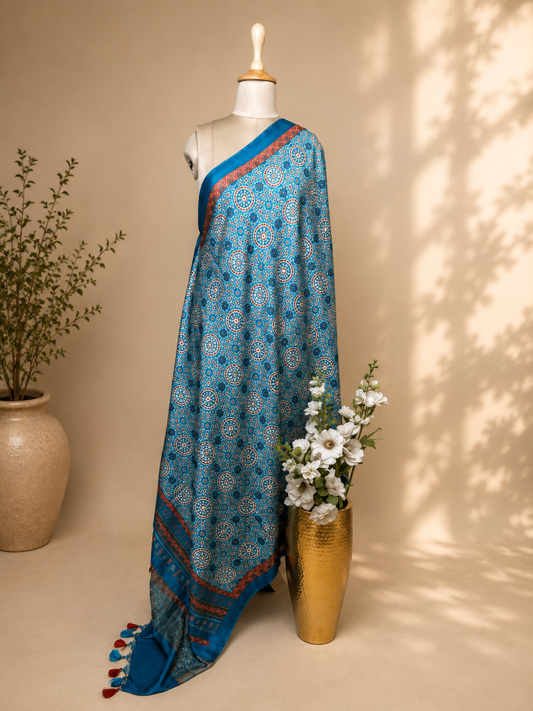 Digital Printed Tusser Dupatta  4781