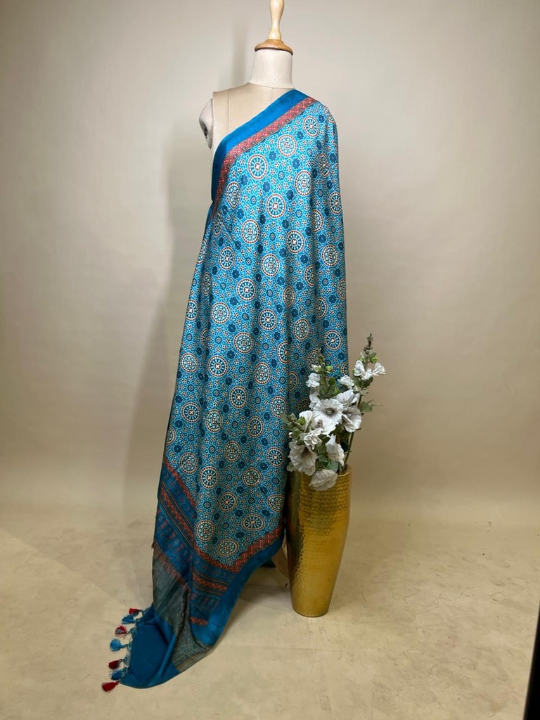 Digital Printed Tusser Dupatta  4781