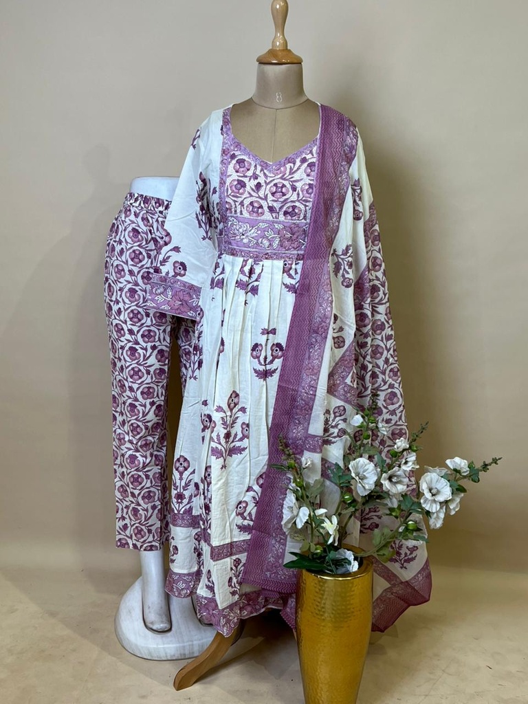 BlockPrinted Kurti Sets 5043 