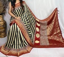 Ajrakh Dola Silk Sarees 5018 
