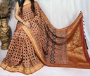 Ajrakh Dola Silk Sarees 5018 