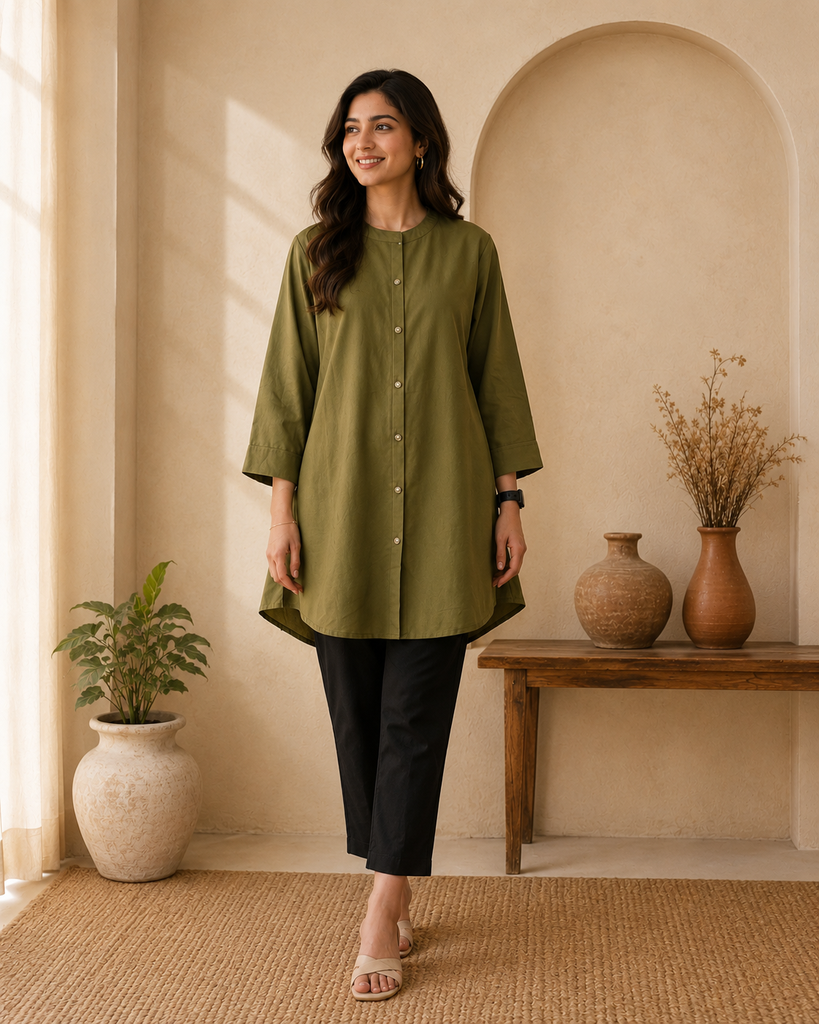  Premium Cotton Short Kurti 5058