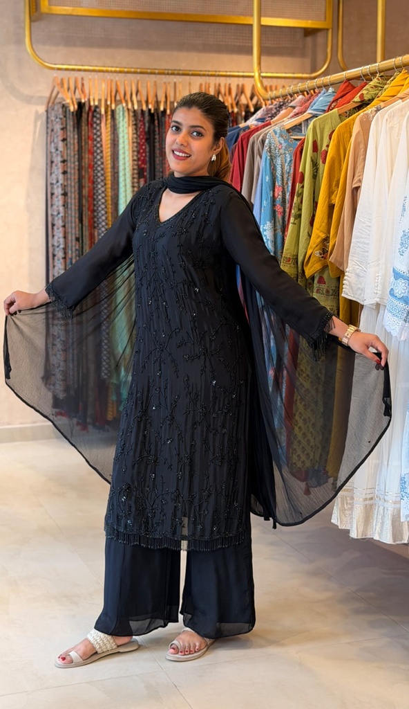 Premium Georgette Kurti Set 4609