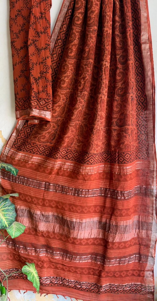 Linen Cotton Saree 5012
