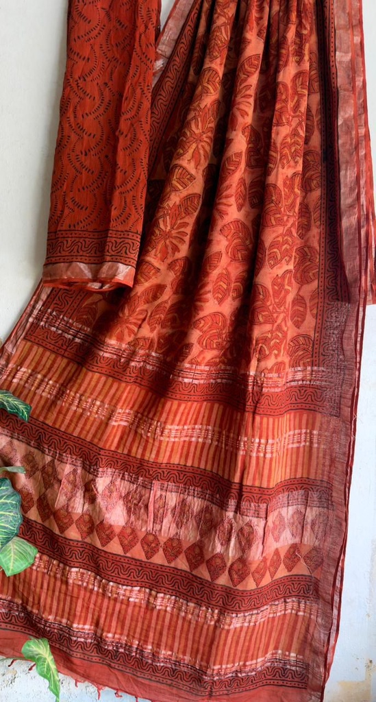 Linen Cotton Saree 5012