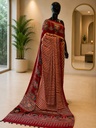 Ajrakh Modal Silk Sarees 4243