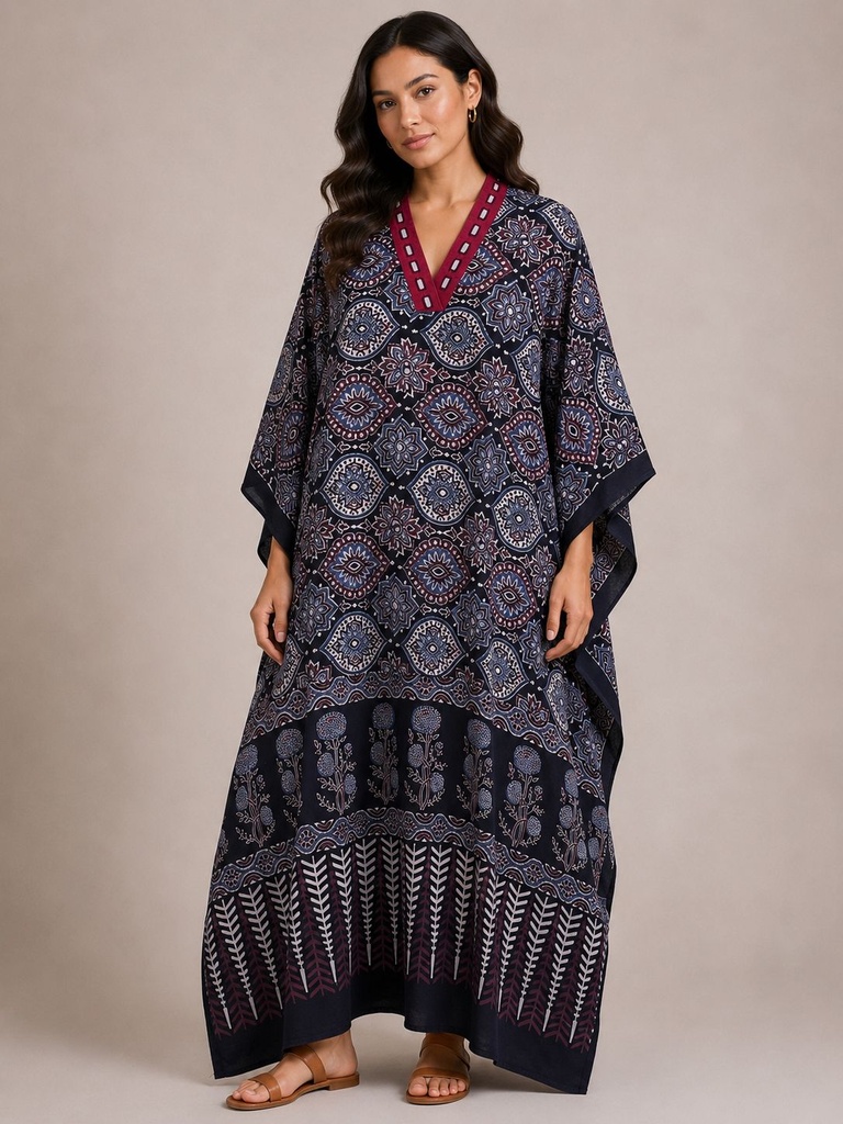 Ajrakh Cotton Kaftans 4802 