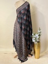 Ajrakh Chanderi Silk Dupatta 5017 
