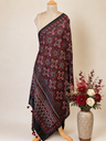 Ajrakh Chanderi Silk Dupatta 5017