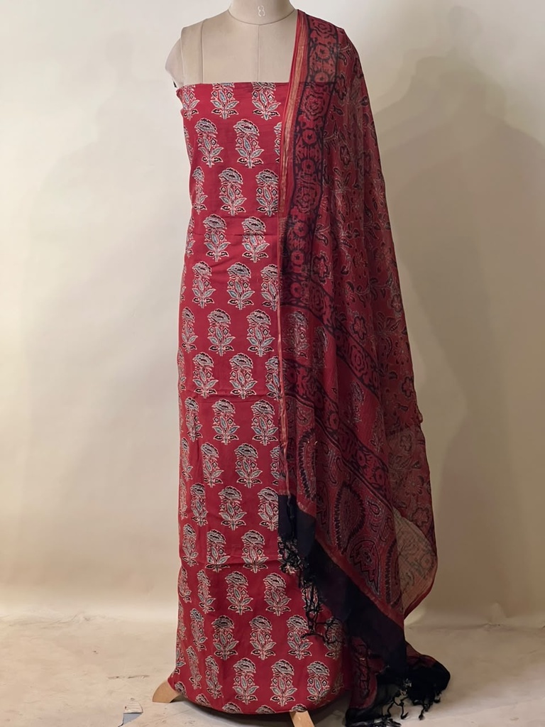 Kota Dupatta Ajrakh Suit 5025