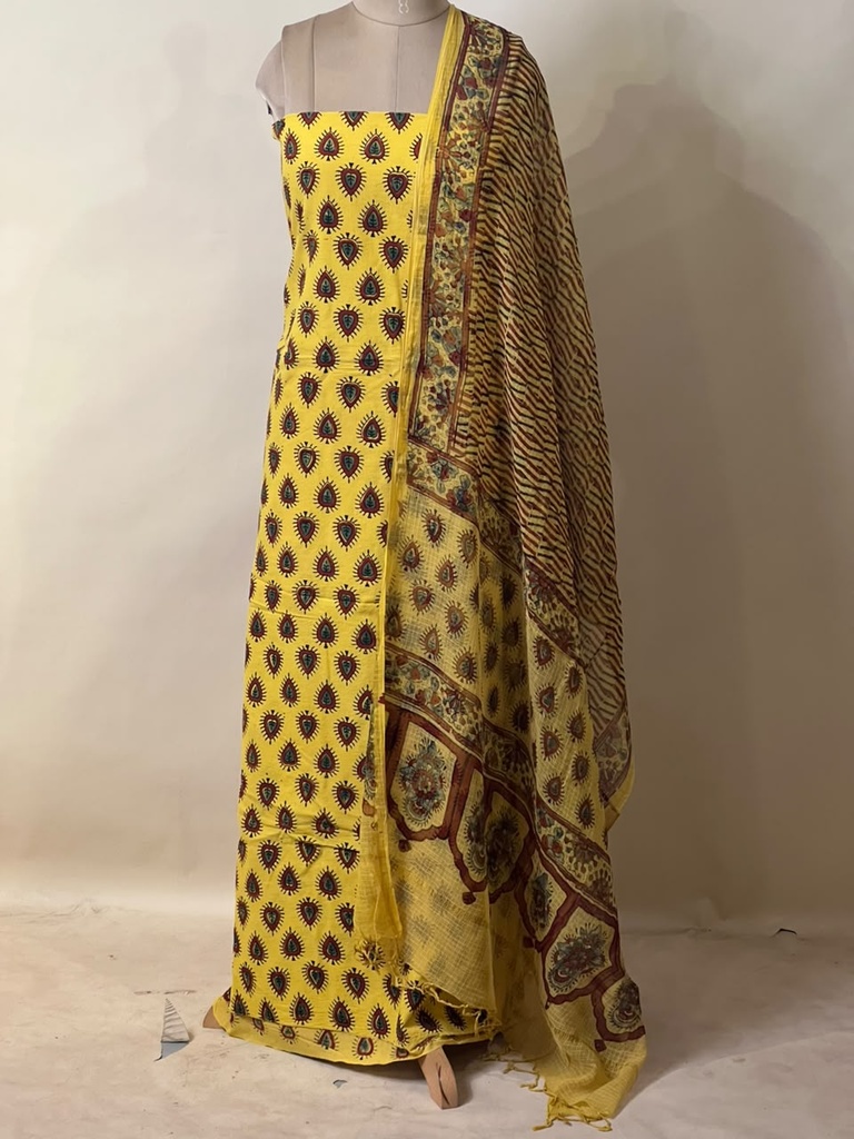 Kota Dupatta Ajrakh Suit 5025