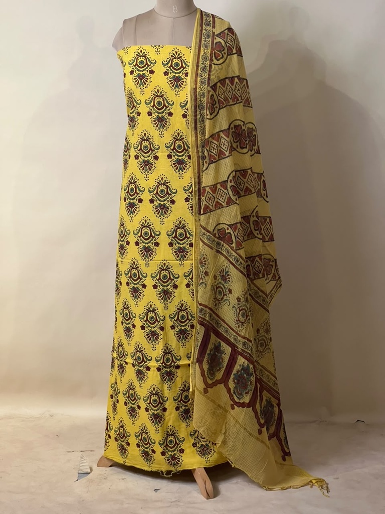Kota Dupatta Ajrakh Suit 5025