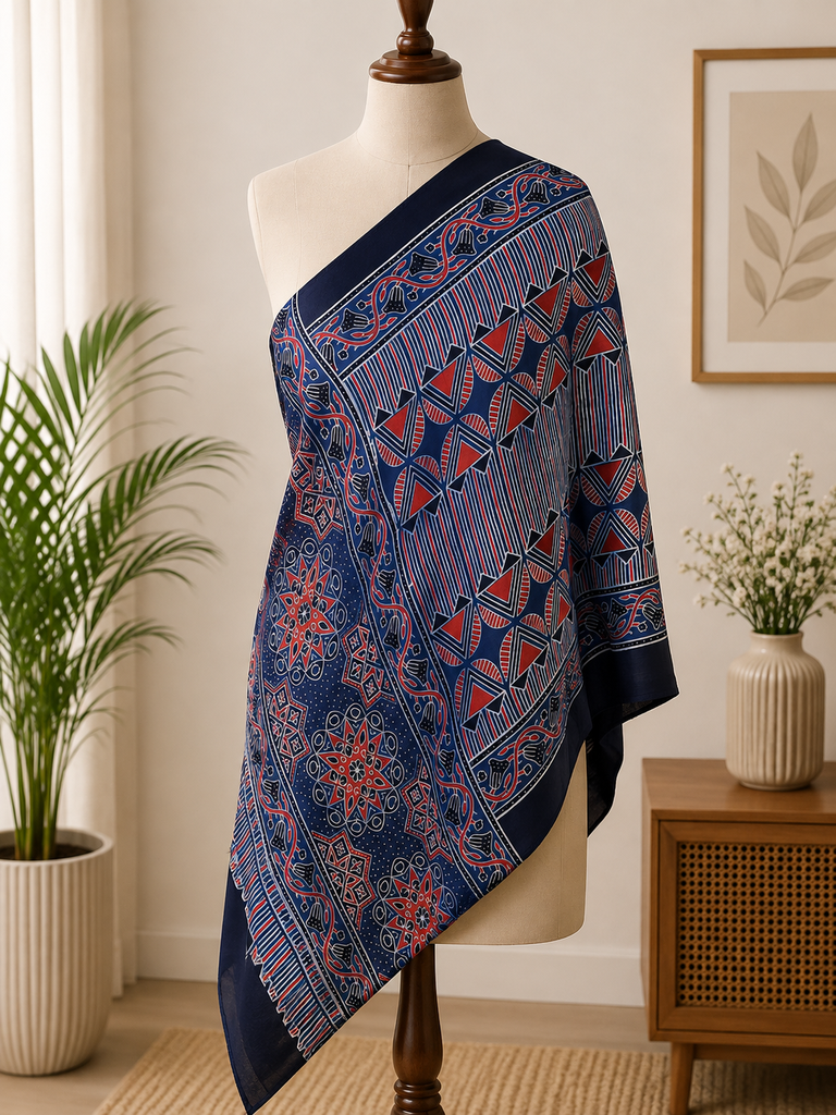 Ajrakh Modal Stoles 5071
