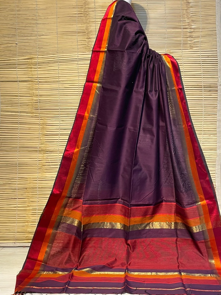 Handloom Maheshwari Silk Sarees 5028
