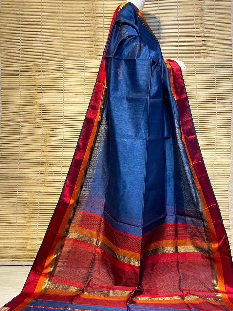 Handloom Maheshwari Silk Sarees 5028