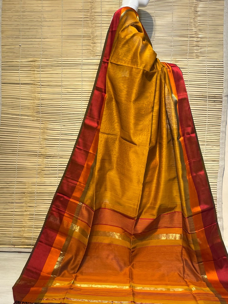 Handloom Maheshwari Silk Sarees 5028