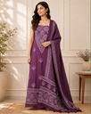 Ajrakh Muslin Suit 5025