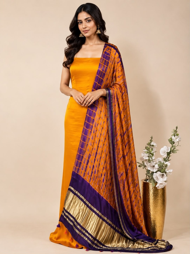 Ajrakh Modal Shibori Suit 5012