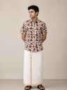 Ajrakh Cotton Mens Shirt 5049