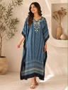 Premium Ajrakh Silk Kaftans 4801 