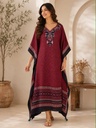 Premium Ajrakh Silk Kaftans 4801