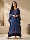 Premium Ajrakh Silk Kaftans 4801