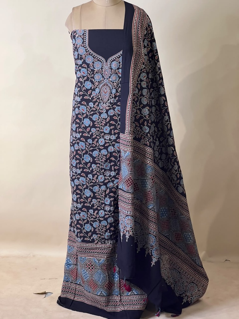 Premium Ajrakh Cotton Suit 5025