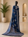 Ajrakh Modal Silk Sarees 4243
