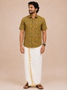 Ajrakh Cotton Mens Shirt 5049