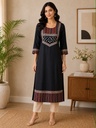 Ajrakh Mashru Silk Kurti 5053