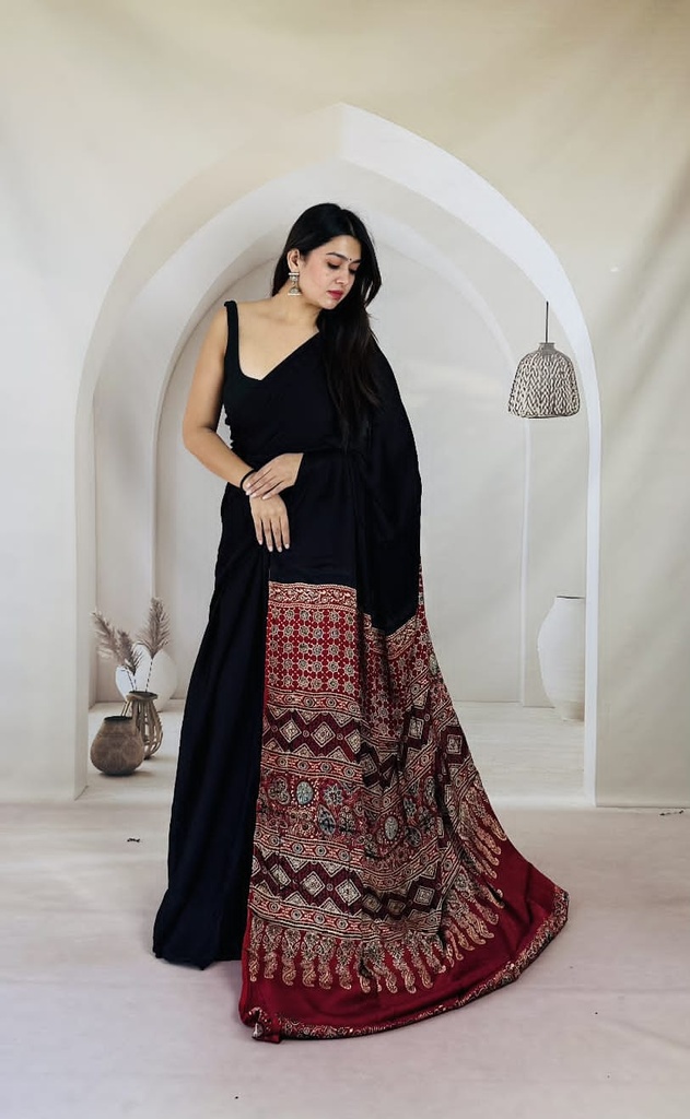 Plain Modal Sarees 5018