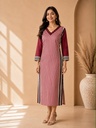 Ajrakh Mashru Silk Kurti 5053