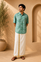 Batik Printed Modal Mens Shirt 5049