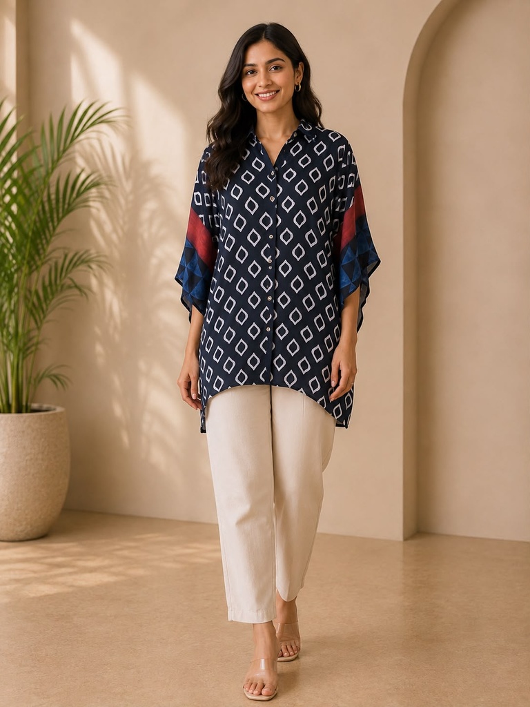Ajrakh Modal Shirt Kaftans 5015