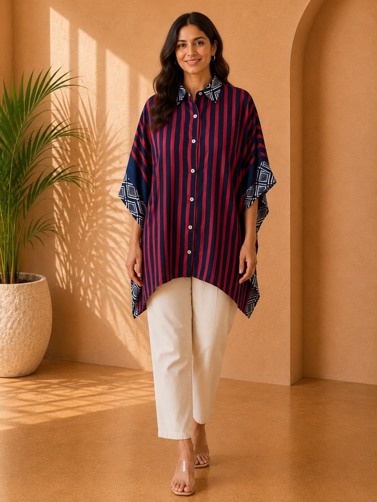 Ajrakh Modal Shirt Kaftans 5015
