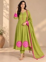 Mul Chanderi Kurti Sets 4250