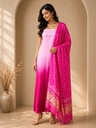 Plain Modal Suits with Bandhani Dupatta 5013