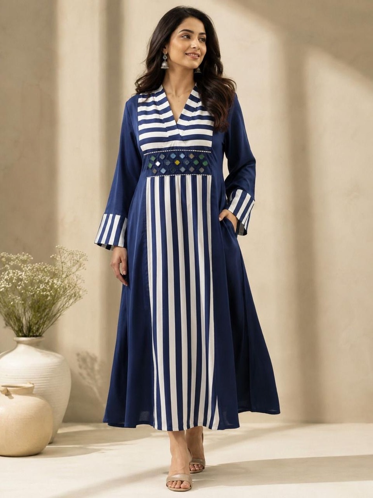 Premium Modal Silk Aline Kurti 5053