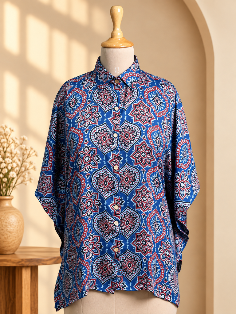 Ajrakh Modal Shirt Kaftans 5015 