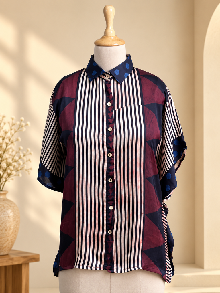 Ajrakh Modal Shirt Kaftans 5015 
