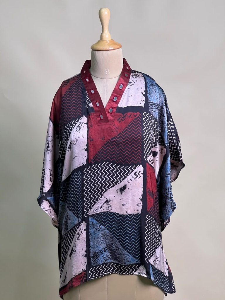 Ajrakh Modal Short Kaftans 5015 
