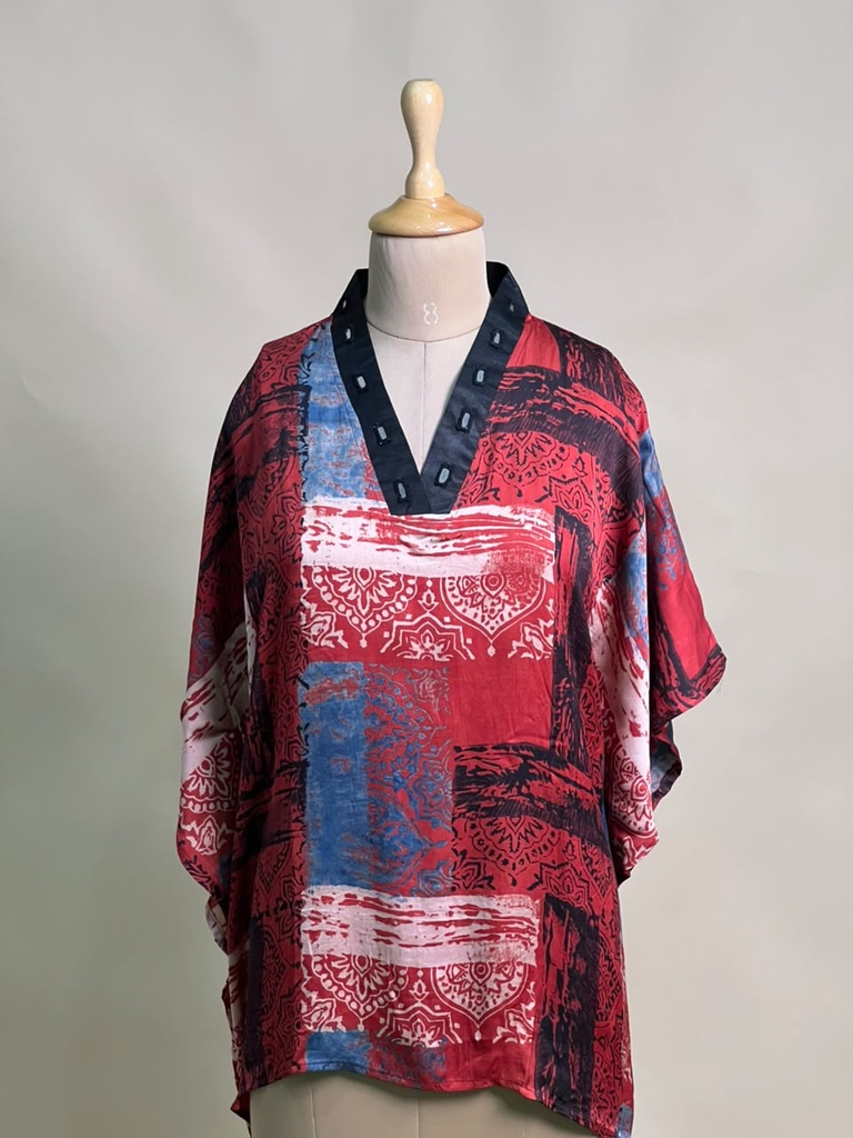 Ajrakh Modal Short Kaftans 5015 
