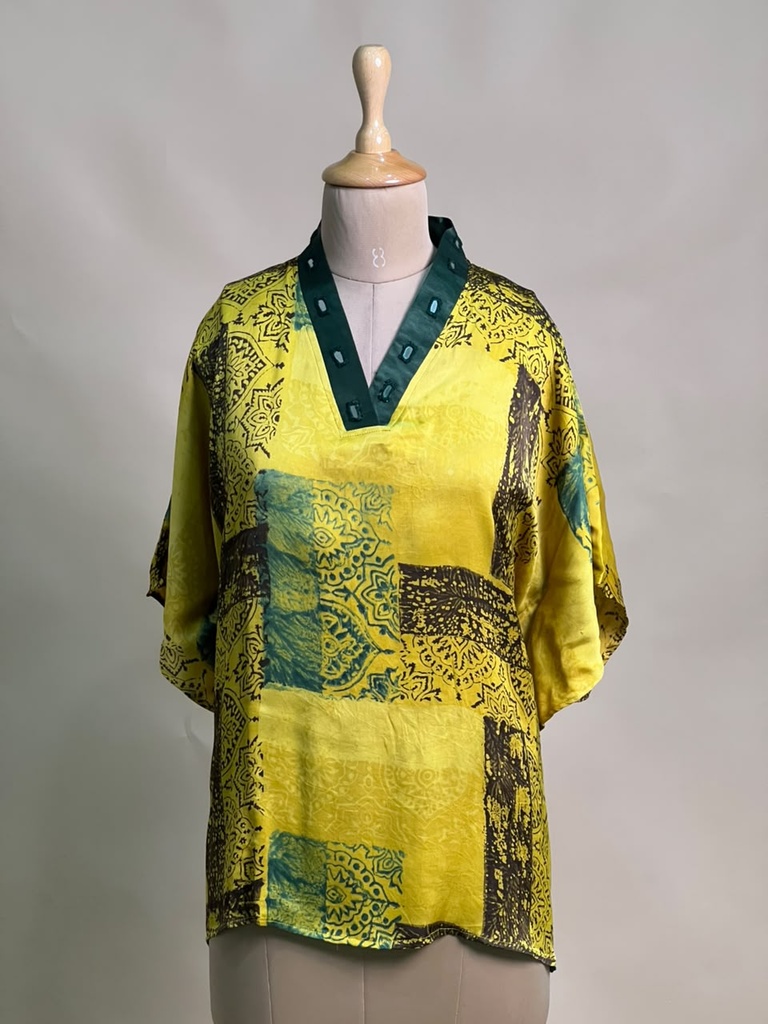 Ajrakh Modal Short Kaftans 5015 