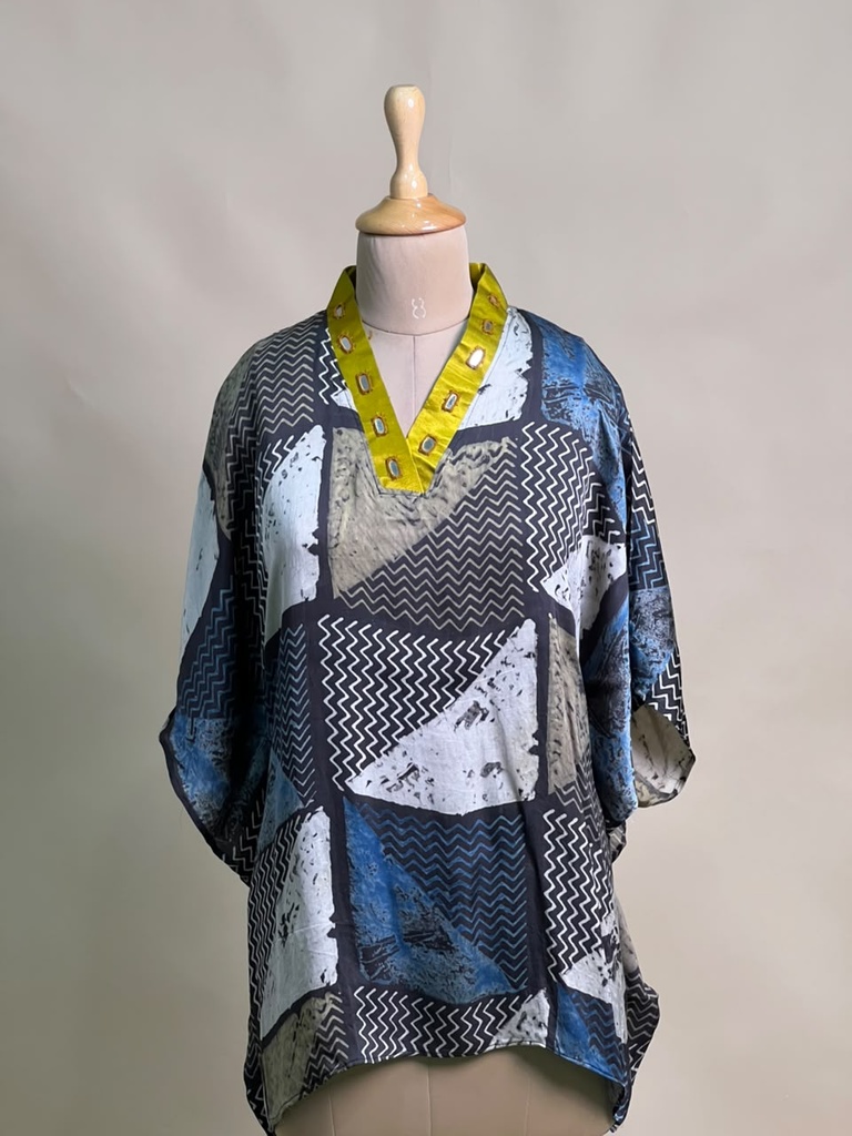 Ajrakh Modal Short Kaftans 5015 