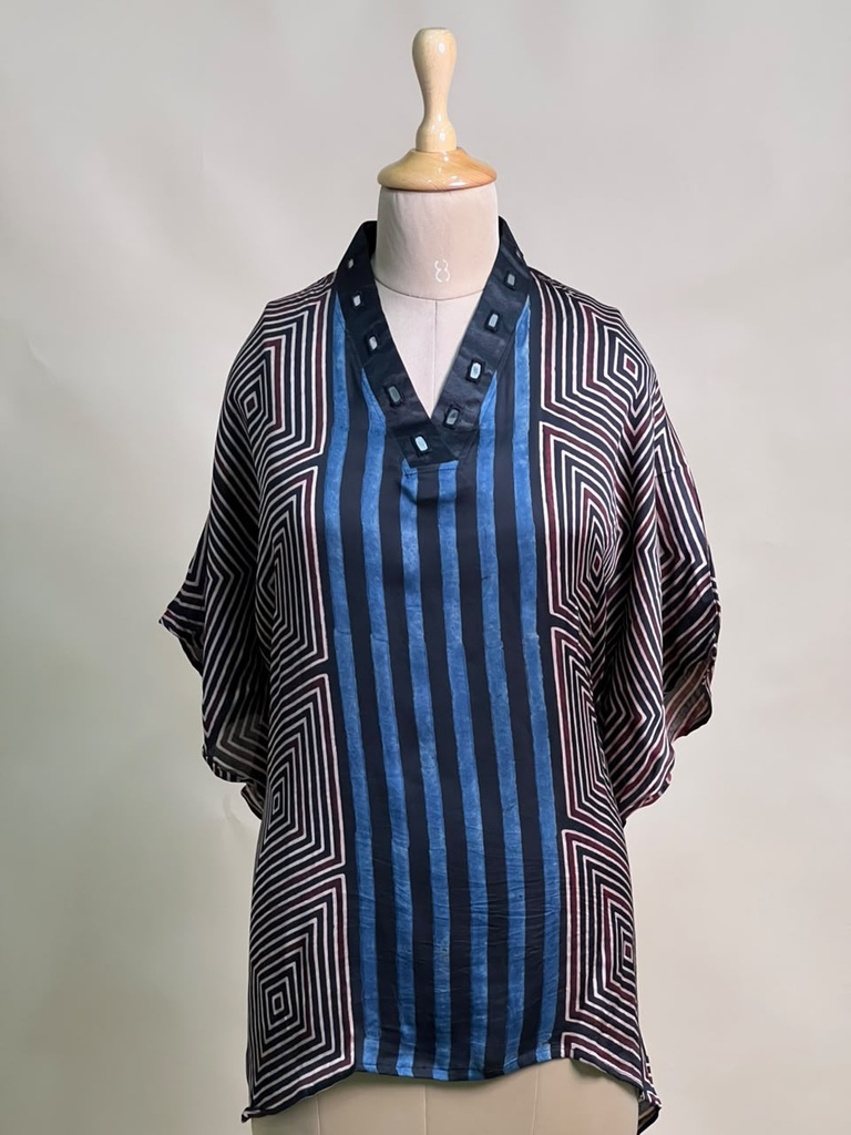 Ajrakh Modal Short Kaftans 5015 