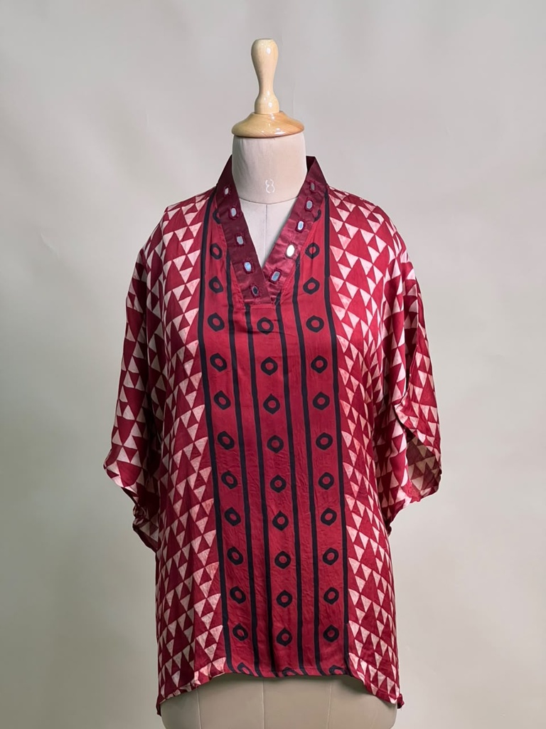 Ajrakh Modal Short Kaftans 5015 