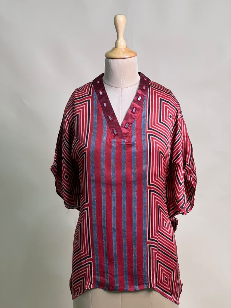 Ajrakh Modal Short Kaftans 5015 