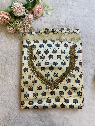 [CFAZ] Ajrakh Mashru Silk Fabric 4215