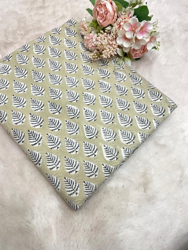 Bagru HandBlock Printed Cotton fabric 5023 