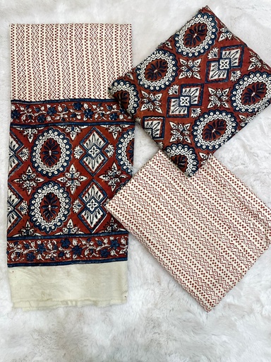 [SUMT] Ajrakh cotton Suit 5025